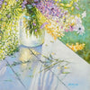 Fleurs dans un vase transparent - 60 x 90 cm
