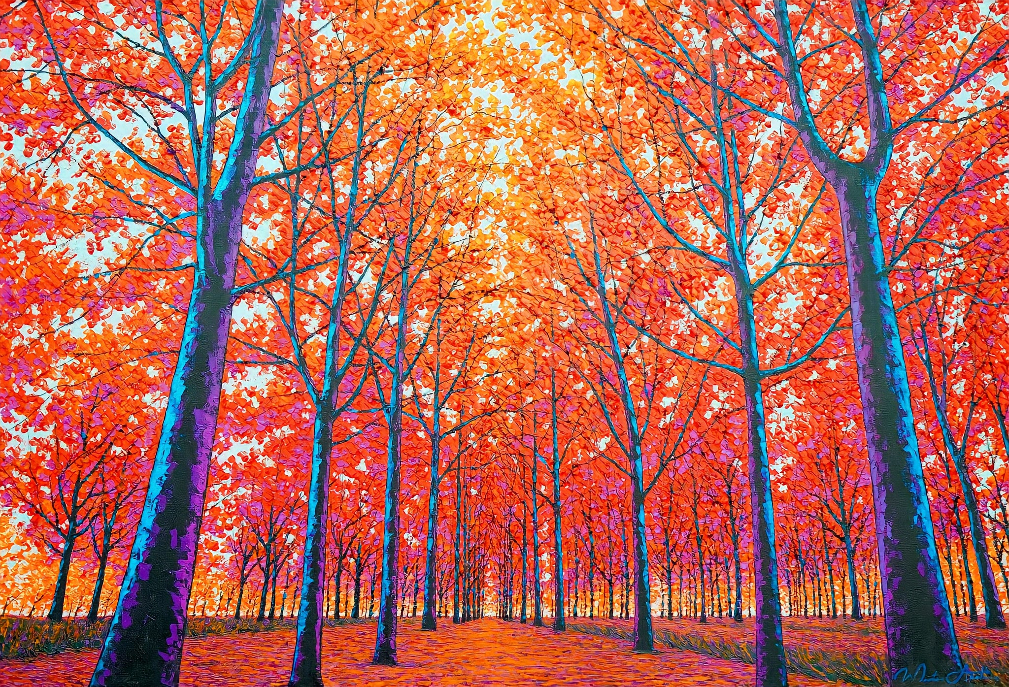 Visage d'automne - 150 x 100 cm