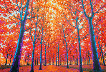 Visage d'automne - 150 x 100 cm