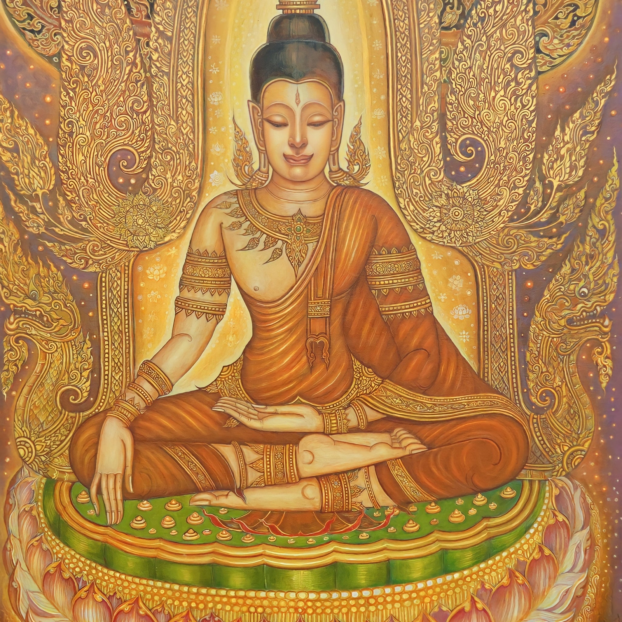 Sérénité du bouddha - 80 x 130 cm