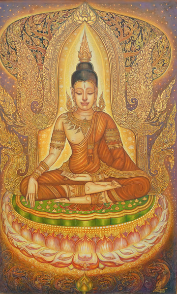 Sérénité du bouddha - 80 x 130 cm