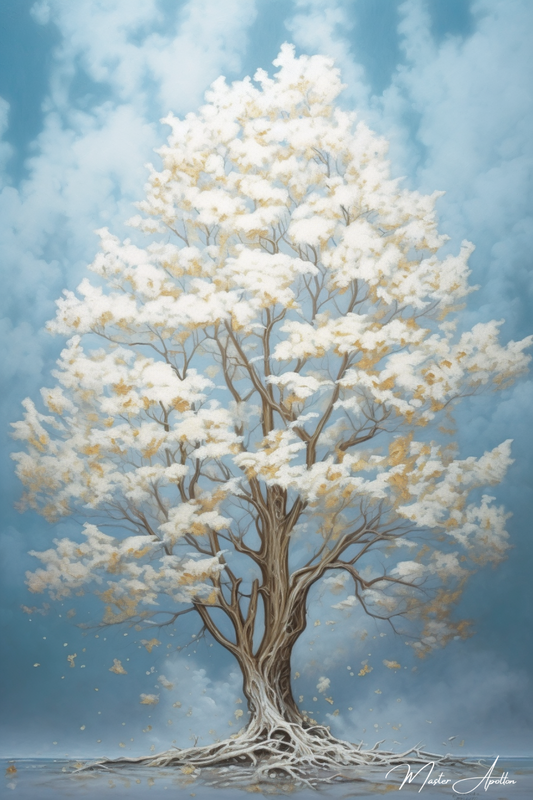 Tableau arbre blanc