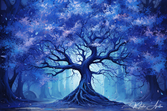 Tableau arbre bleu dream