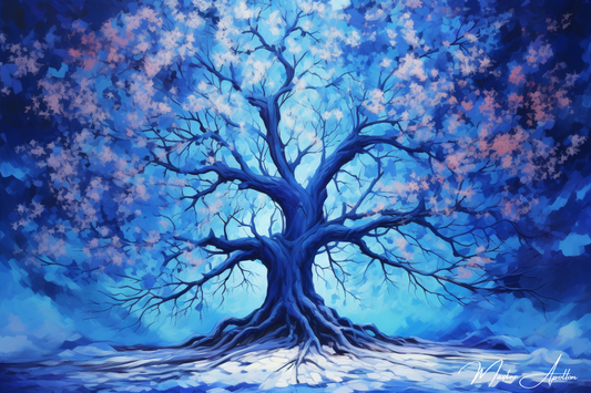 Tableau arbre bleu guidance
