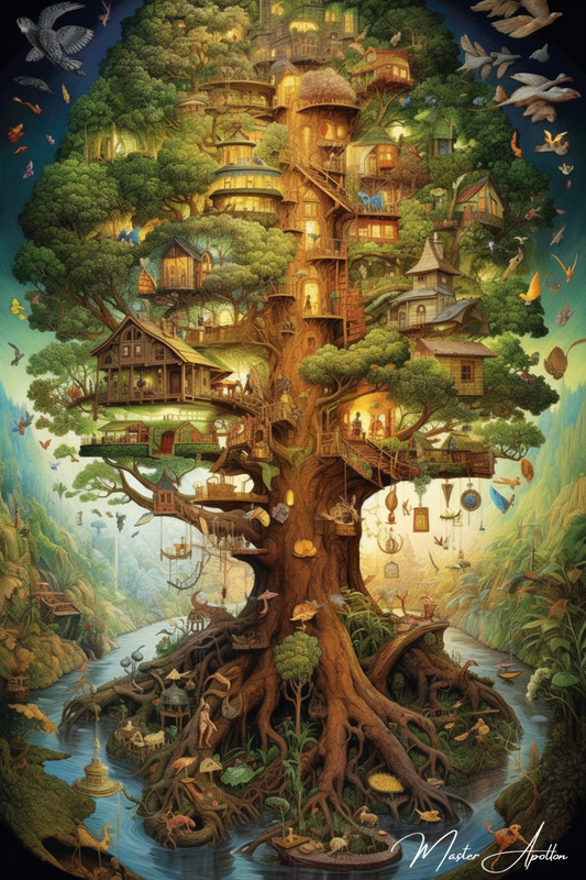 Tableau arbre de vie maison du monde fantastique