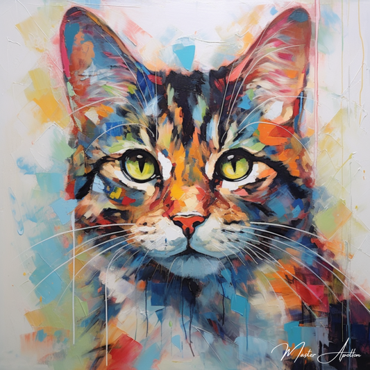 Tableau contemporain chat kitty