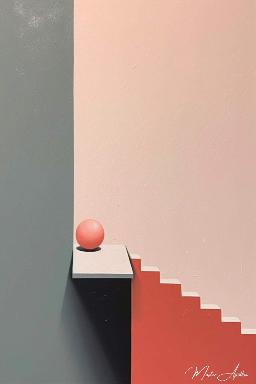 Tableau minimaliste l'escalier