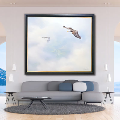 Aigles en survols - 200 x 170 cm