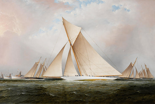 Le yacht de l'America's Cup Vigilant - James E. Buttersworth
