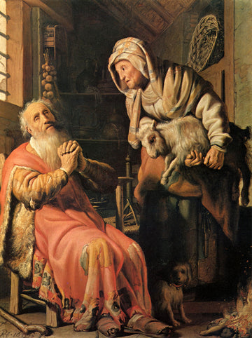 Tobias soupçonne sa femme de vol - Rembrandt van Rijn