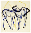 Deux chevaux bleus - Franz Marc