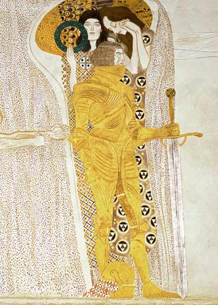 Détail du Chevalier de la frise Beethoven - Gustav Klimt