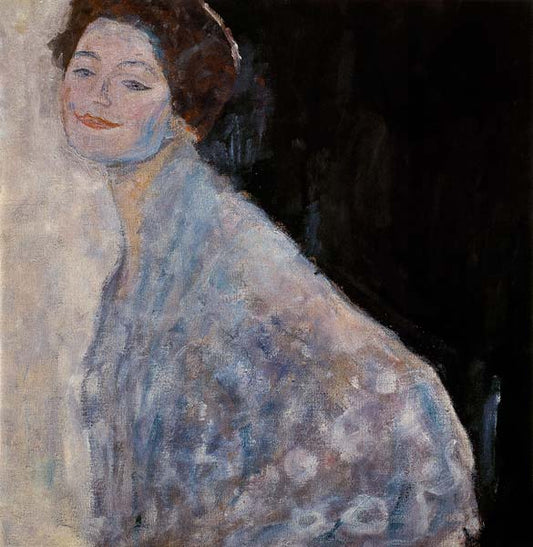 Le portrait de dame en blanc - Gustav Klimt