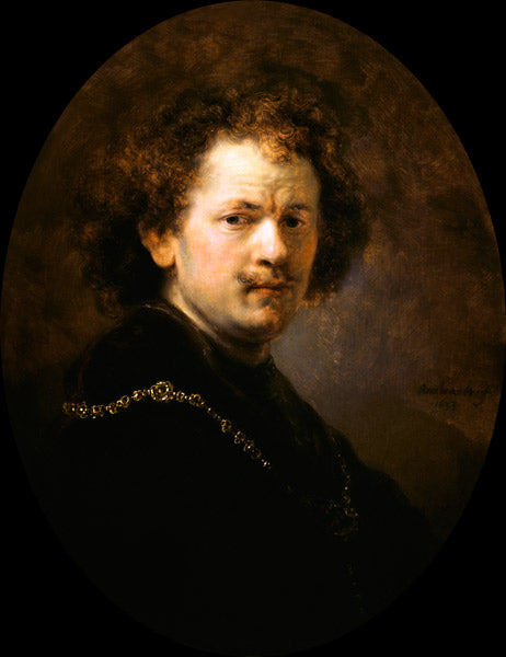 Auto-portrait avec la tête entbloesstem - Rembrandt van Rijn