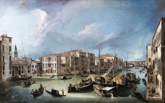 Le Canal Grande à Venise avec le pont Rialto - Giovanni Antonio Canal