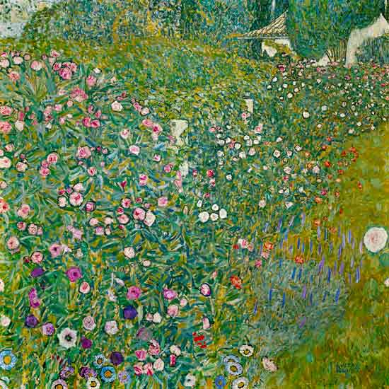 Paysage de jardin italien - Gustav Klimt