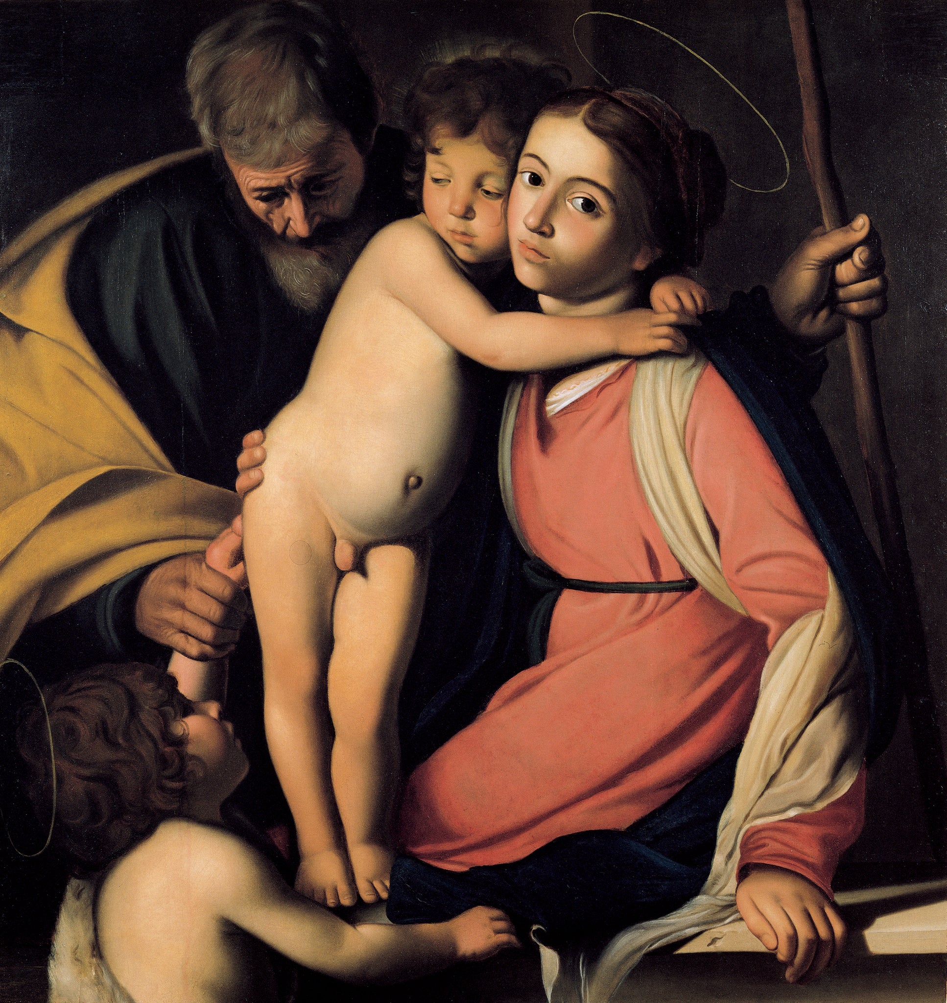 La Sainte Famille avec Jean le Baptiste en tant que garçon - Caravage