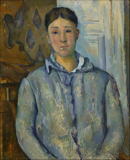 Madame Cézanne en bleu - Paul Cézanne