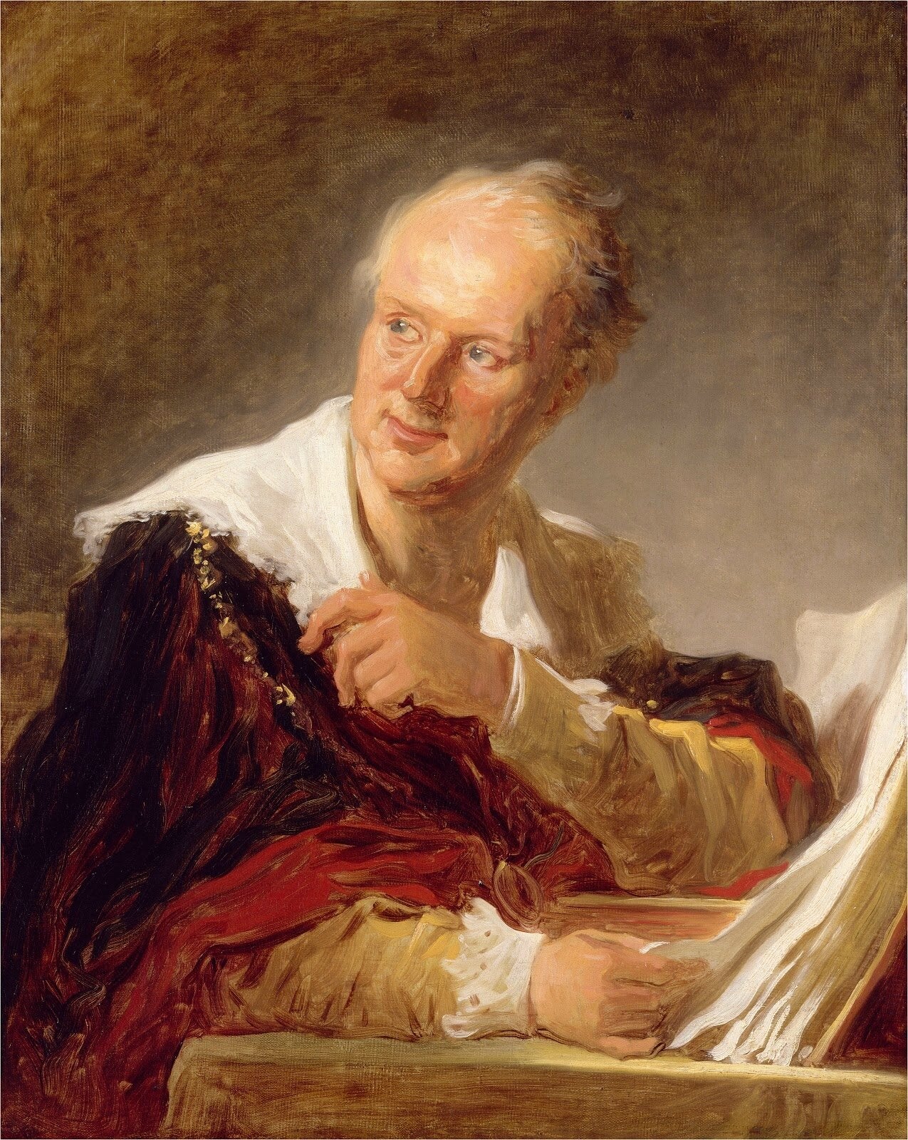 Figure de fantaisie autrefois désignée à tort comme Denis Diderot - Jean-Honoré Fragonard