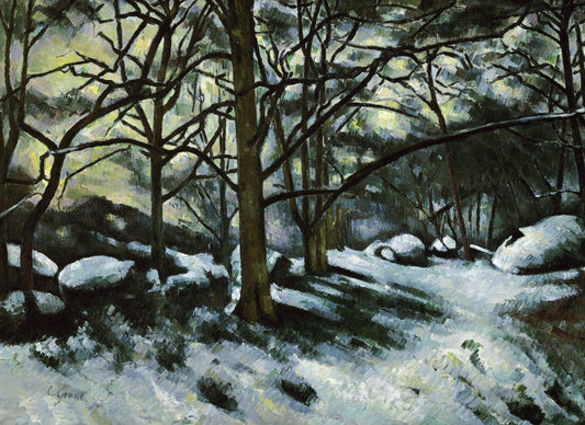 La neige fondante, Fontainebleau - Paul Cézanne