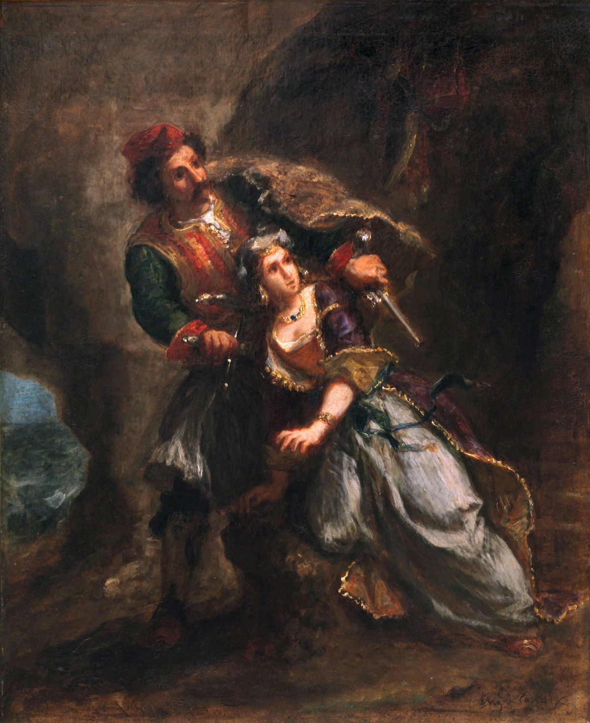 La mariée d'Abydos - Eugène Delacroix