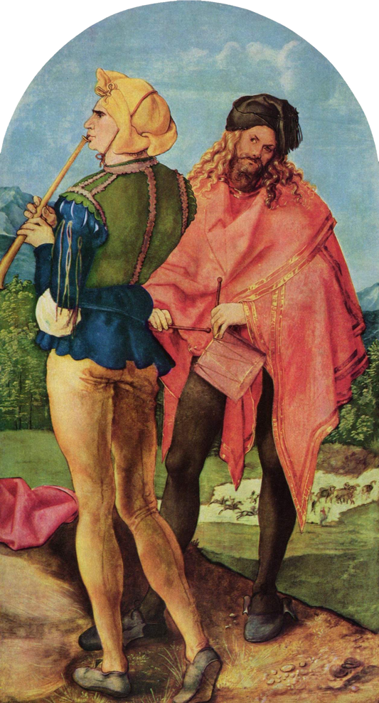Autel de Jabach : la flûte et le tambour - Albrecht Dürer