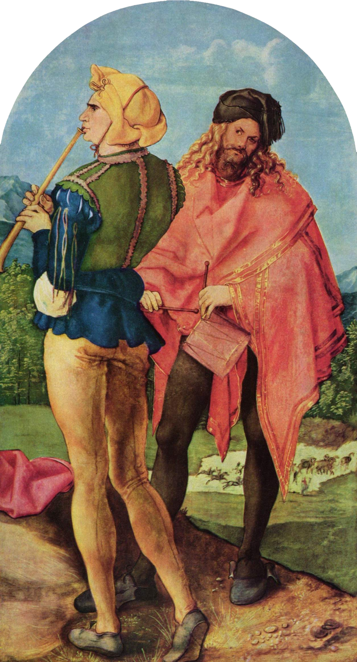 Autel de Jabach : la flûte et le tambour - Albrecht Dürer