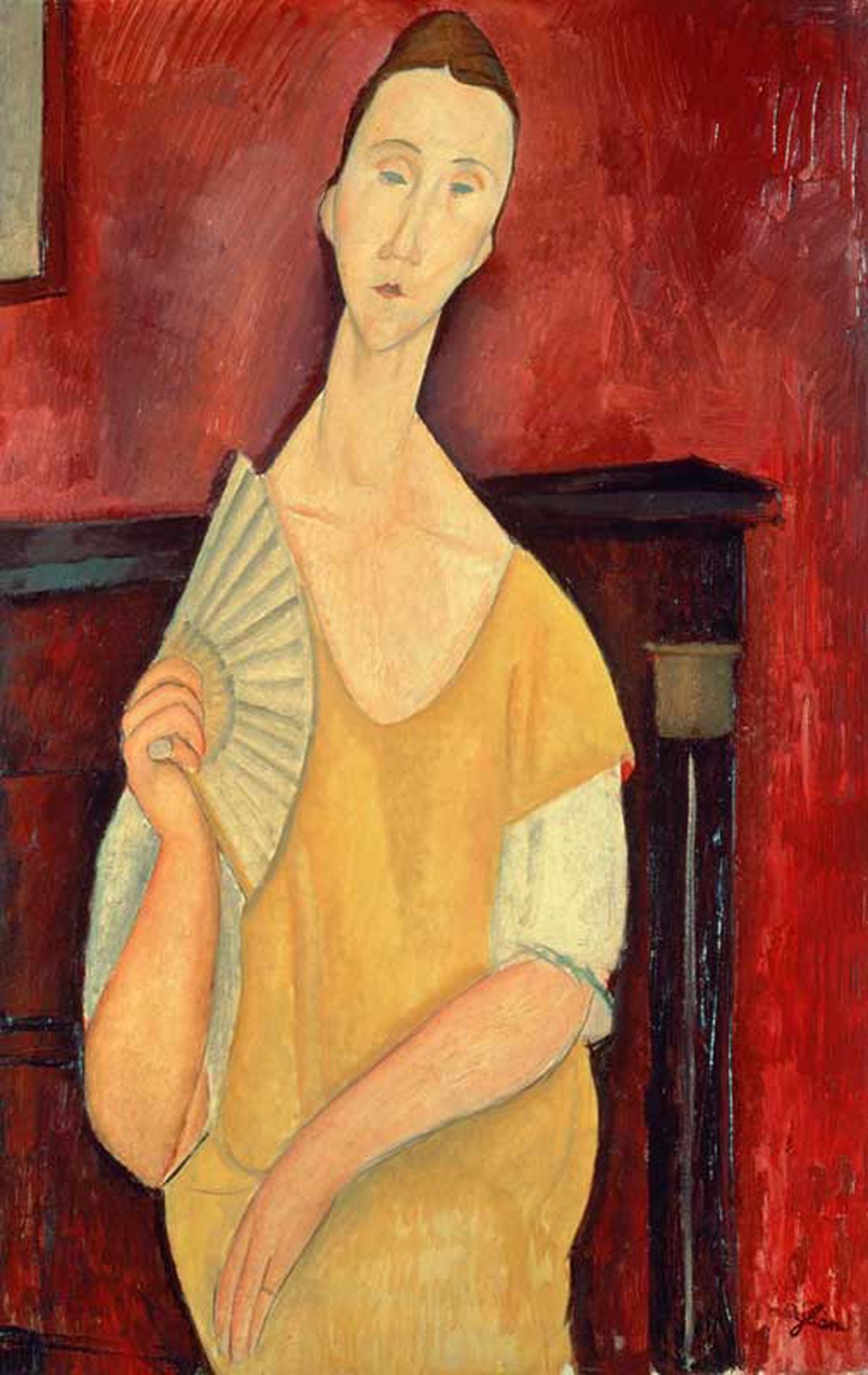 La femme à l'éventail - Amadeo Modigliani