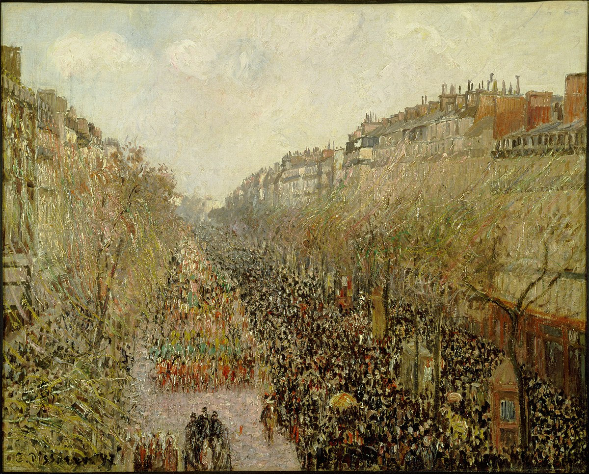 Boulevard Montmartre mardi gras - Camille Pissarro