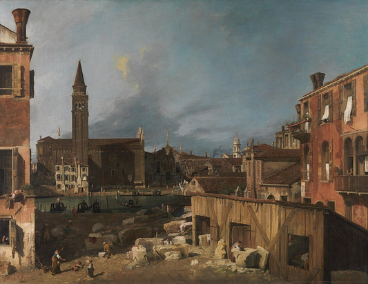 La Cour du tailleur de pierre - Giovanni Antonio Canal
