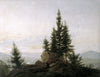Vue de la vallée de l'Elbe - Caspar David Friedrich