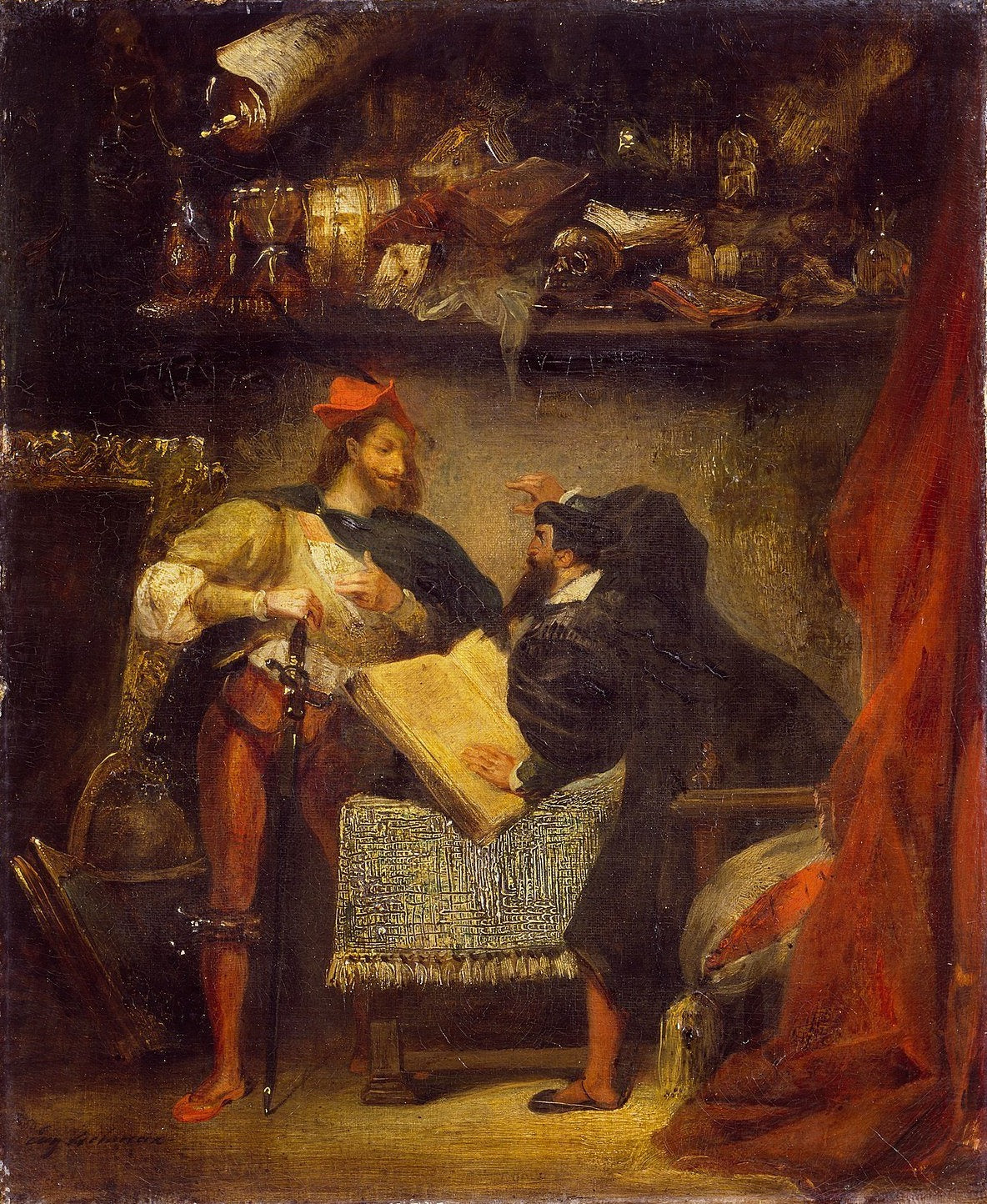 Faust et Méphistophélès - Eugène Delacroix