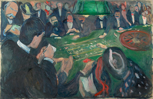 À la table de roulette à Monte Carlo - Edvard Munch