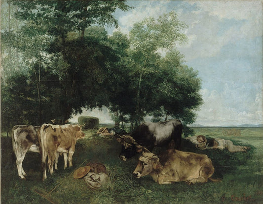 Nap à la saison des foins, montagnes du Doubs - Gustave Courbet