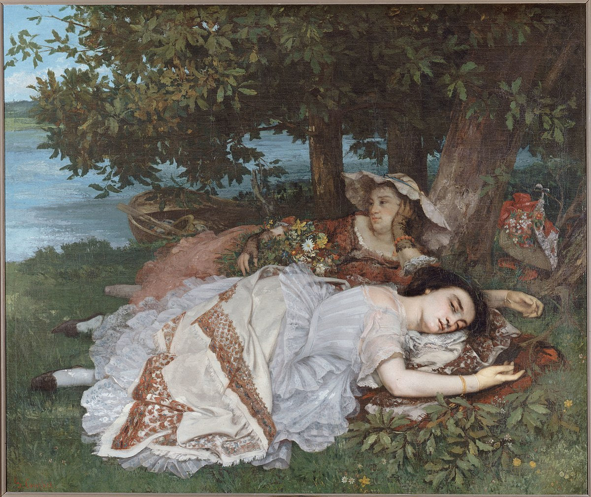 Les Demoiselles des bords de la Seine - Gustave Courbet