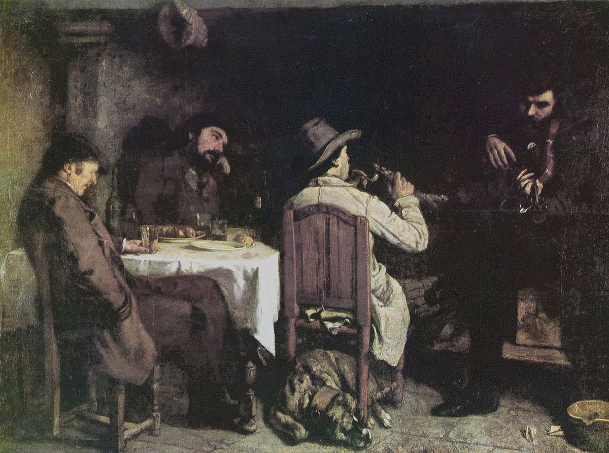 L'Après-dînée à Ornans - Gustave Courbet