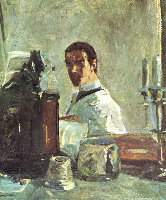 Autoportrait devant un miroir - Toulouse Lautrec