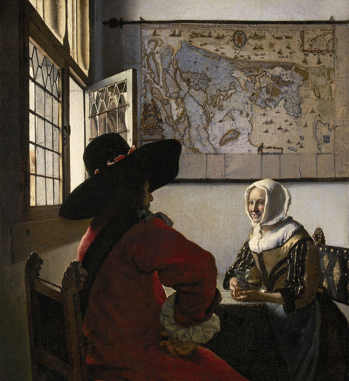 Soldat et jeune fille riant - Johannes Vermeer
