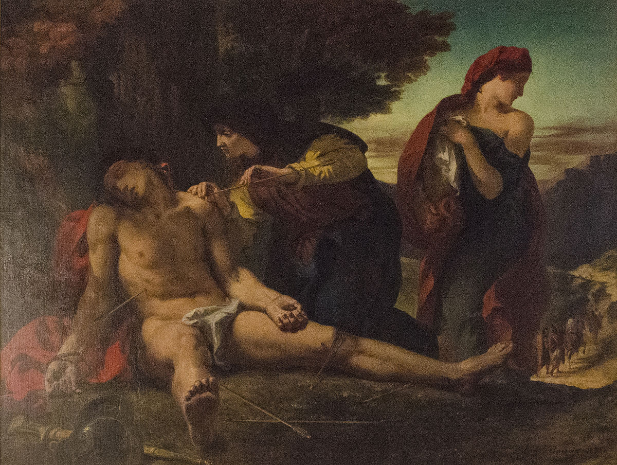 Saint Sébastien, qui assiste femmes pieuses - Eugène Delacroix