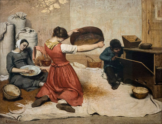 Les Cribleuses de blé - Gustave Courbet