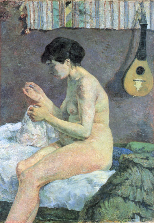 Étude de nu ou Suzanne en train de coudre - Paul Gauguin
