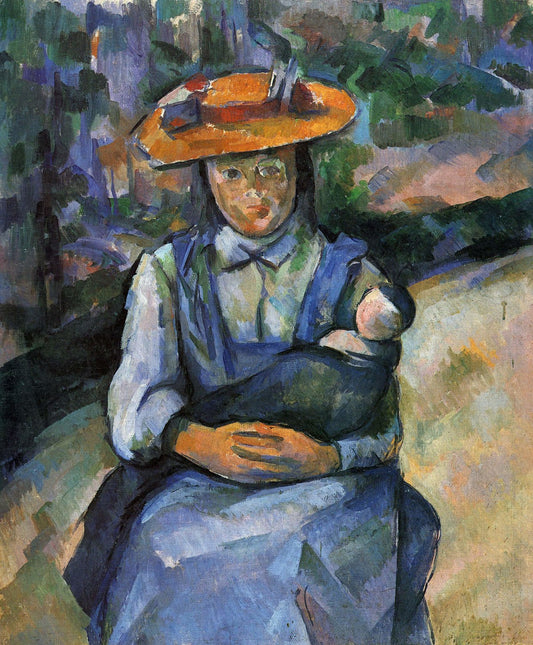 Jeune fille avec la poupée - Paul Cézanne
