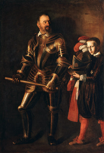 Portrait d'Alof de Wignacourt, Grand Maître de l'Ordre de Malte de 1601-22 (1547-1622), avec hi