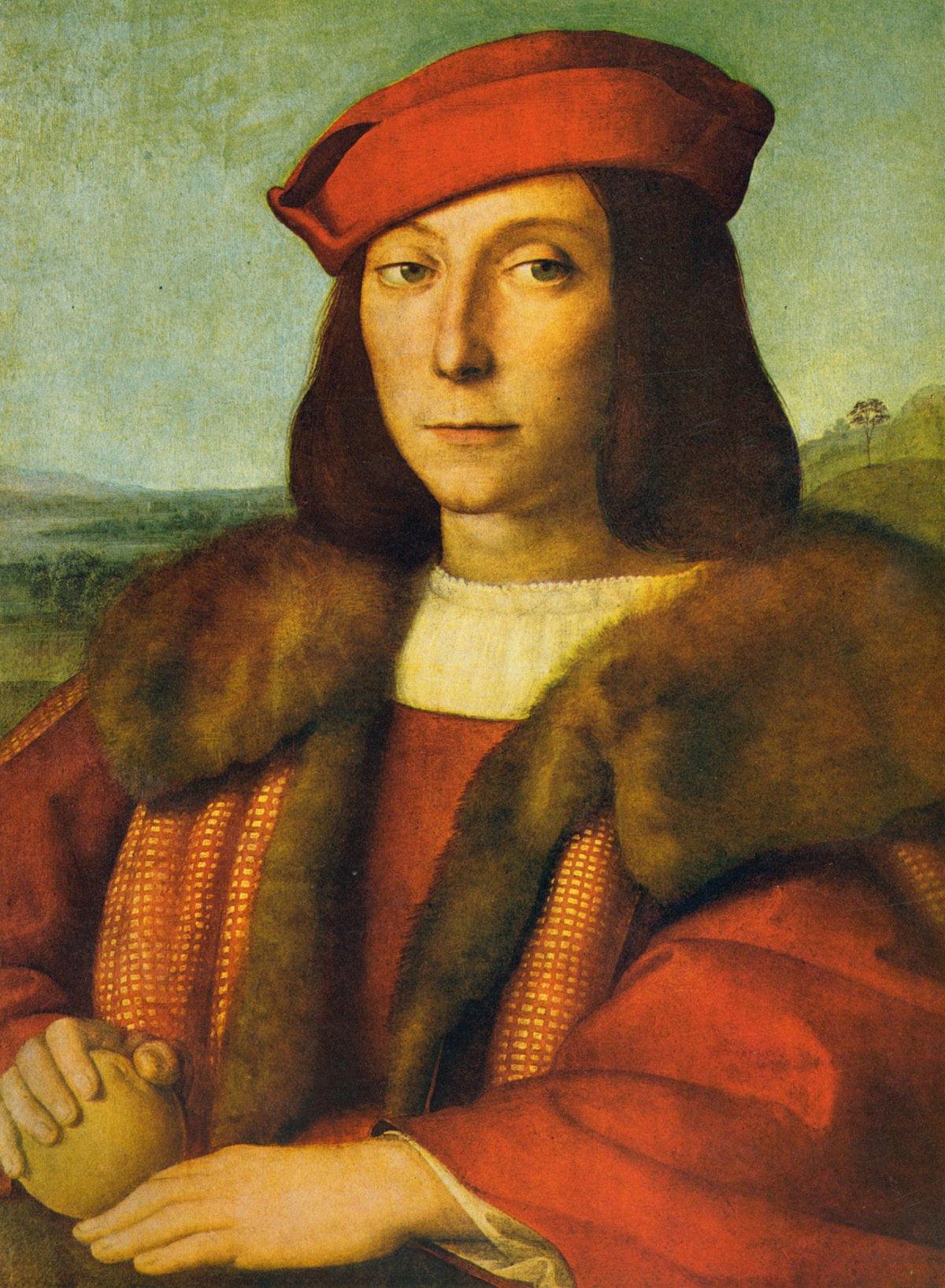 Portrait de jeunesse de Francesco della Rovere avec une pomme - Raphaël (peintre)