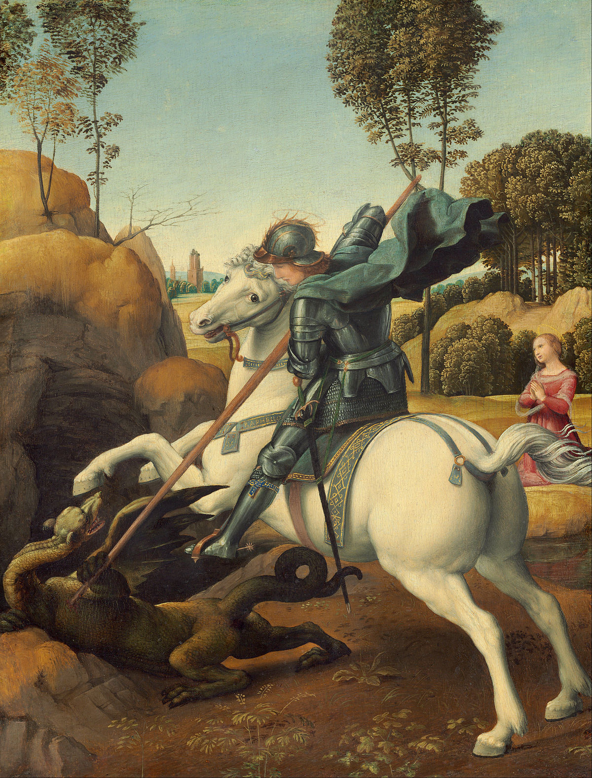 Saint Georges et le dragon - Raphaël (peintre)