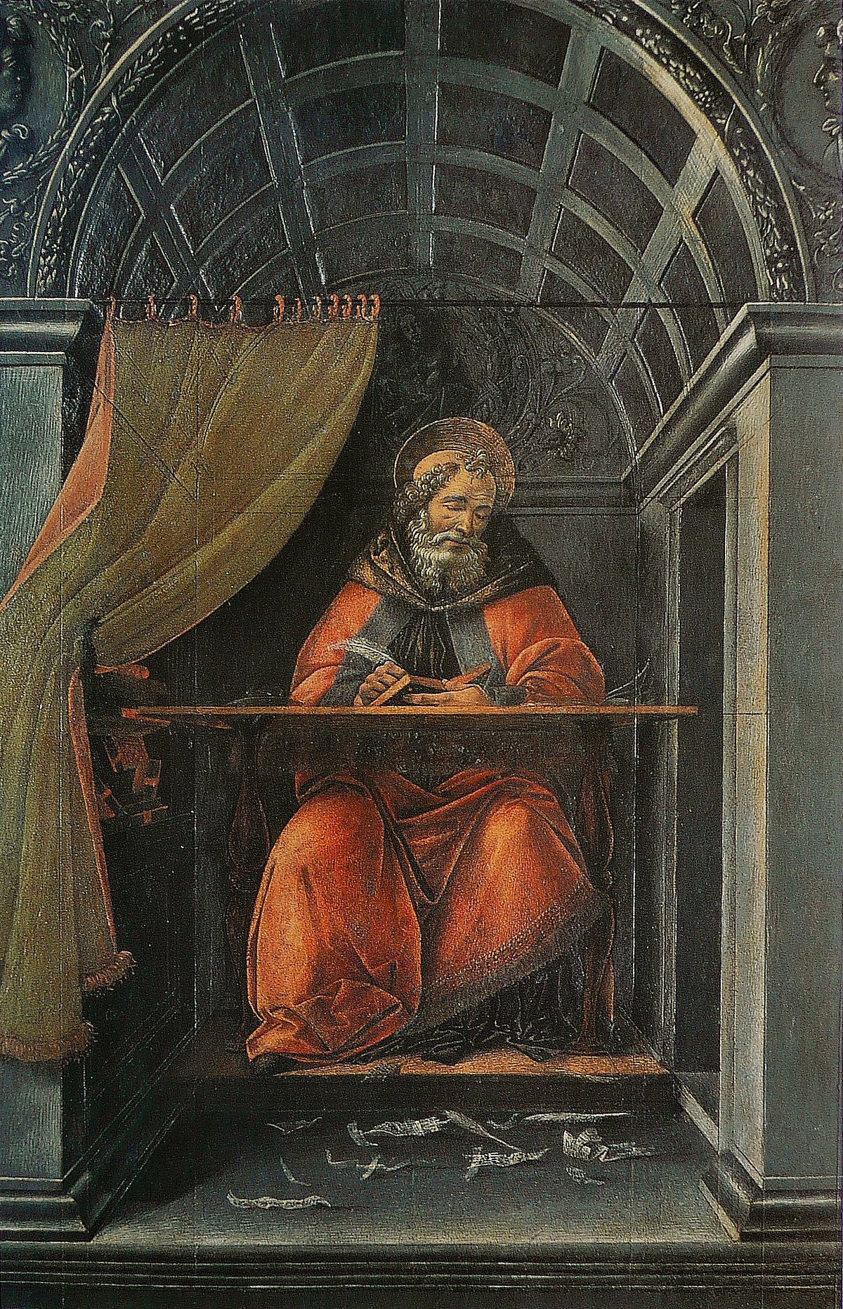 Saint Augustin dans l'affaire - Sandro Botticelli