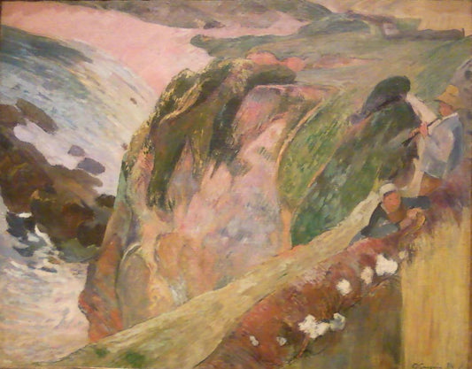 Le joueur de Flageolet sur la falaise - Paul Gauguin