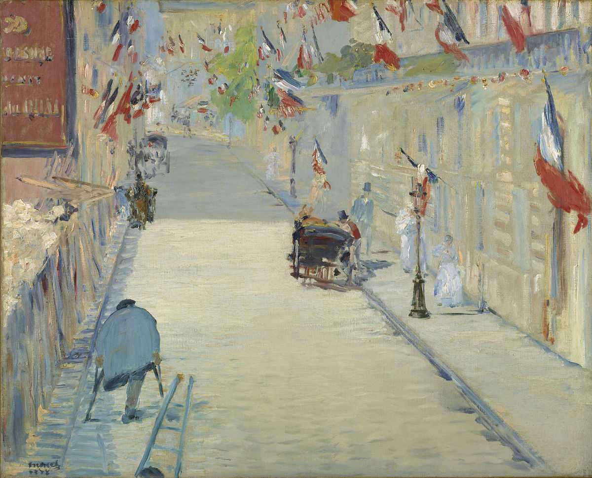 La Rue Mosnier aux drapeaux - Edouard Manet