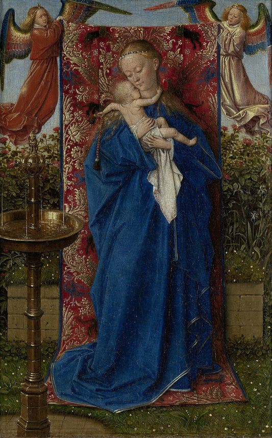 La Madone à la fontaine - Jan Van Eyck