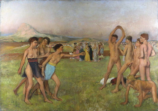 Jeunes Spartiates s'exerçants à la lutte - Edgar Degas